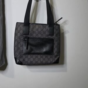 Gucci Monogram Black and Gray Handbag